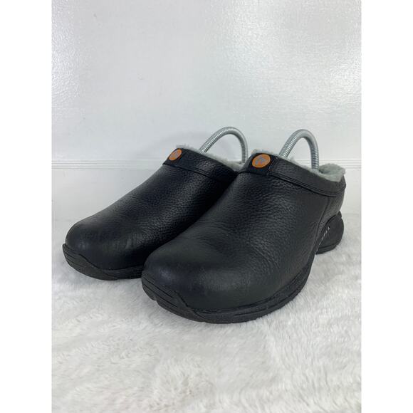 Merrell Primo Chill Bug Women’s Clogs Black Leather Slip-On Size 8.5 - Picture 1 of 8